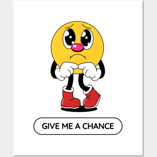 Yellow Minimalist Sad Cartoon Character Illustration Motivational Quote T-Shirt Posters and Art